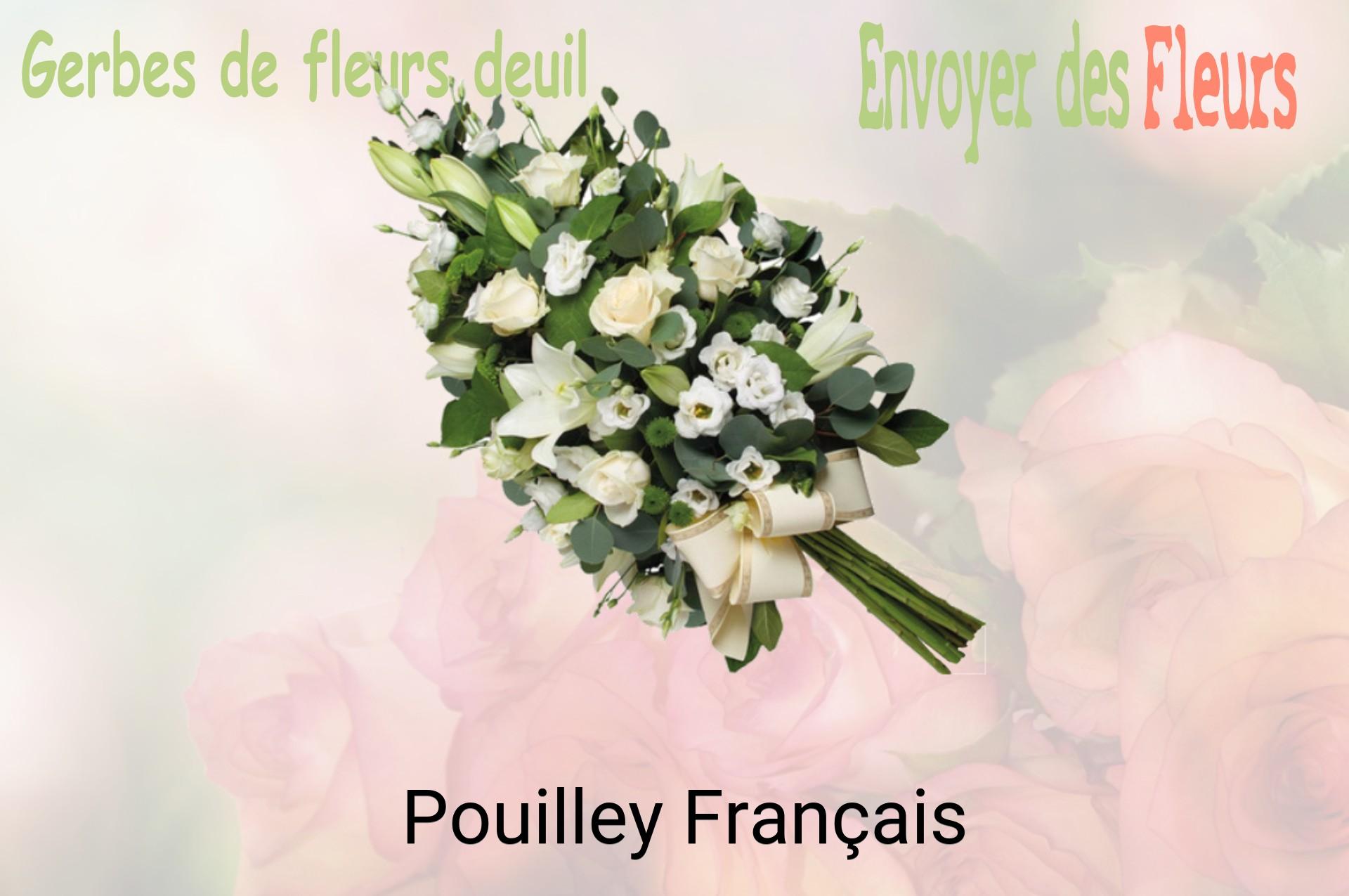 Gerbe de fleurs de deuil livrée à Pouilley-Français